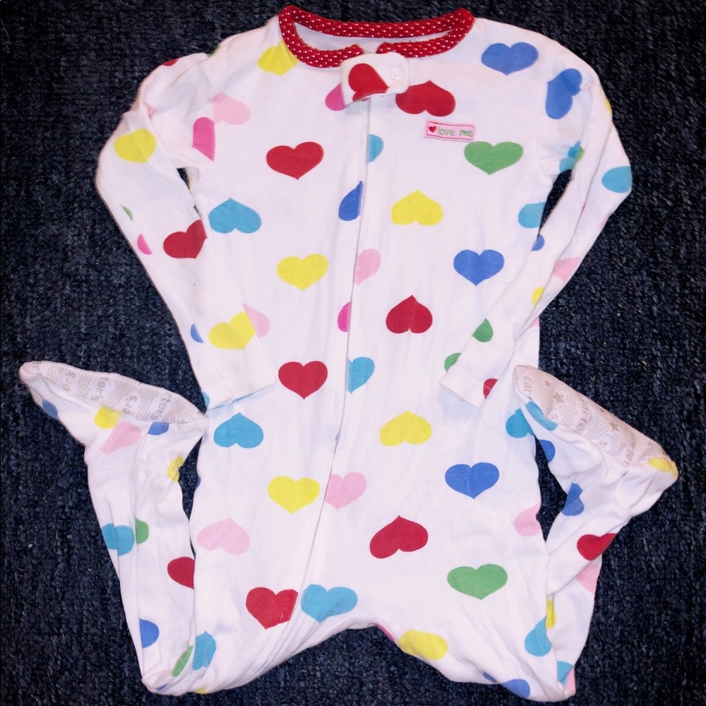 Heart footed pjs
